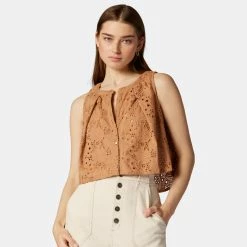 Joie Gemma Sleeveless Cotton Top 9 Joie Gemma Sleeveless Cotton Top -Joie Shop T0059F9327 INT 4 DPA