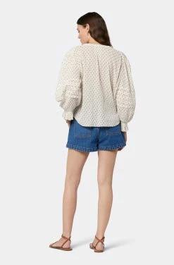 Joie Harlow Long Sleeve Cotton Top -Joie Shop T0060A9365 PRCM 5