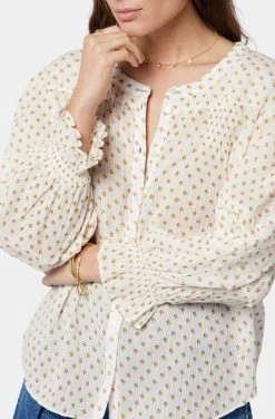 Joie Harlow Long Sleeve Cotton Top -Joie Shop T0060A9365 PRCM 6