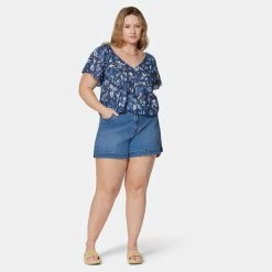 Joie Katya Short Sleeve Cotton Top 17 Joie Katya Short Sleeve Cotton Top -Joie Shop T0064X9370 NVBM 11