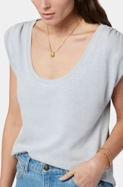 Joie Elisa Short Sleeve Top -Joie Shop T0099F9324 GYDN 6