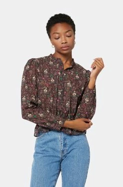 Joie Willow Long Sleeve Cotton Top