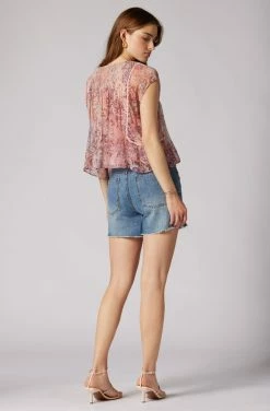 Joie Thana Short Sleeve Silk Top 8 Joie Thana Short Sleeve Silk Top -Joie Shop T0113A0001 TGYM 2