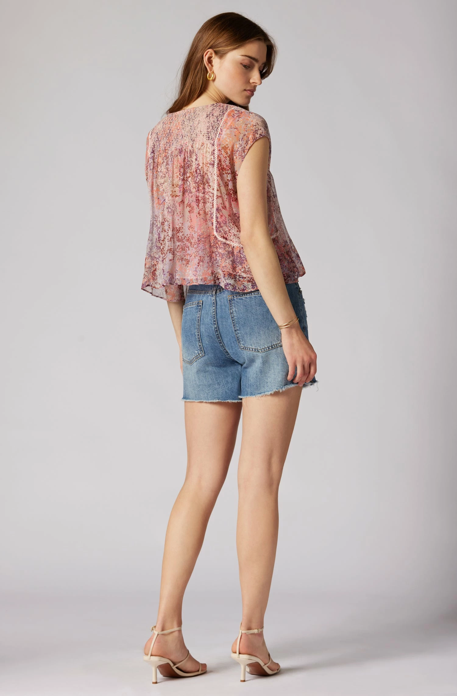 Joie Thana Short Sleeve Silk Top 4 Joie Thana Short Sleeve Silk Top - Image 4