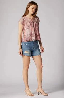 Joie Thana Short Sleeve Silk Top 7 Joie Thana Short Sleeve Silk Top -Joie Shop T0113A0001 TGYM 3