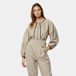 Joie Hazel Long Sleeve Cotton Top 11 Joie Hazel Long Sleeve Cotton Top -Joie Shop T0120F09190 OAT 2 DPA