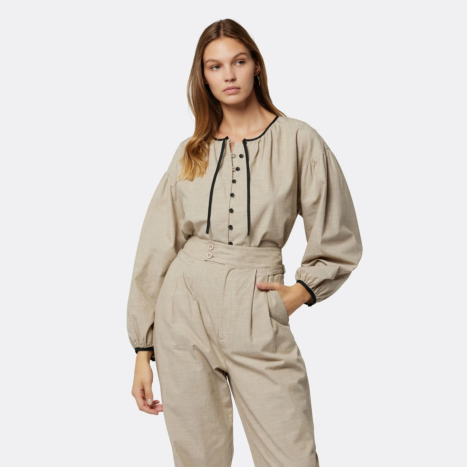 Joie Hazel Long Sleeve Cotton Top 6 Joie Hazel Long Sleeve Cotton Top - Image 6