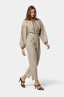 Joie Hazel Long Sleeve Cotton Top 8 Joie Hazel Long Sleeve Cotton Top -Joie Shop T0120F09190 OAT 3