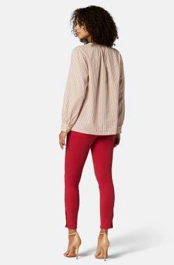 Joie Amie Long Sleeve Cotton Top -Joie Shop T0122BA9392 PRCM 2
