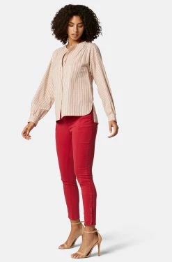 Joie Amie Long Sleeve Cotton Top -Joie Shop T0122BA9392 PRCM 3