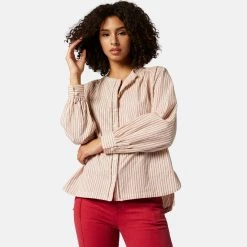 Joie Amie Long Sleeve Cotton Top -Joie Shop T0122BA9392 PRCM 4 DPA