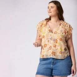 Joie Tezza Short Sleeve Silk Top -Joie Shop T0130X0007 ABFM 4 DPA