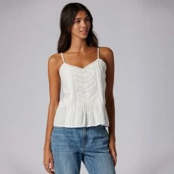 Joie Miranda Sleeveless Cotton Top -Joie Shop T0134F337 PRCL 4 DPA