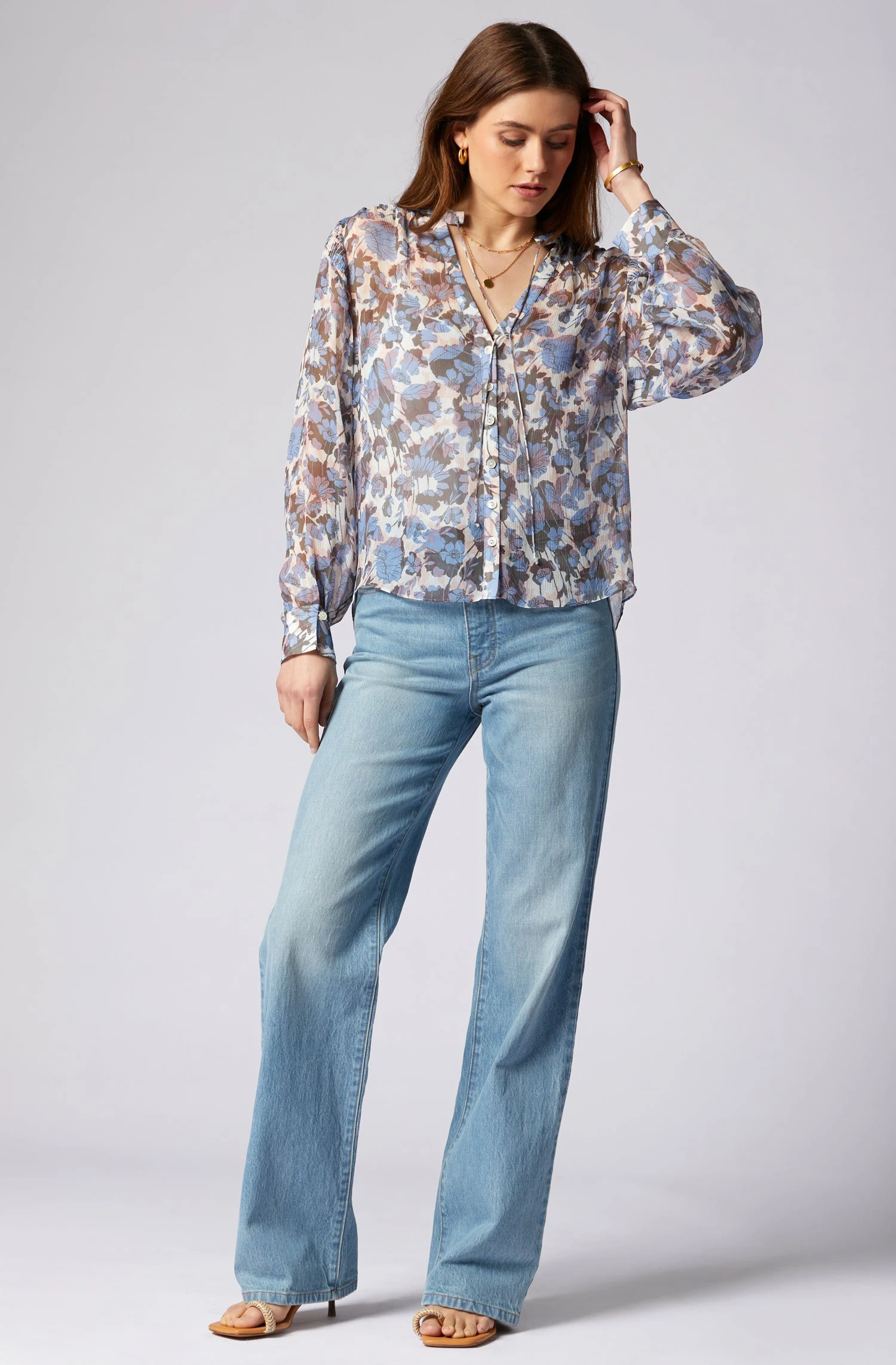 Joie Naomi Long Sleeve Silk Top 2 Joie Naomi Long Sleeve Silk Top - Image 2