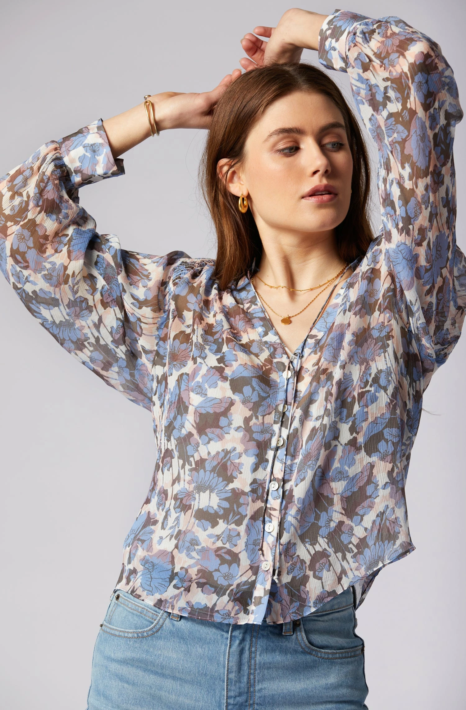 Joie Naomi Long Sleeve Silk Top 1 Joie Naomi Long Sleeve Silk Top