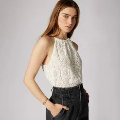 Joie Keegan Sleeveless Crochet Cotton Top -Joie Shop T0165F9213 PRCL 2 DPA