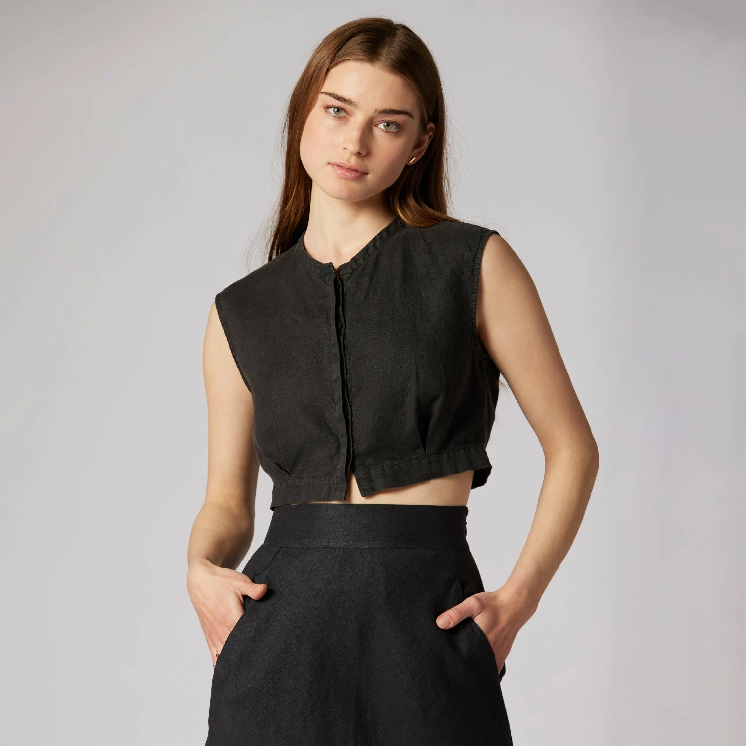 Joie Marci Sleeveless Linen Top 5 Joie Marci Sleeveless Linen Top - Image 5