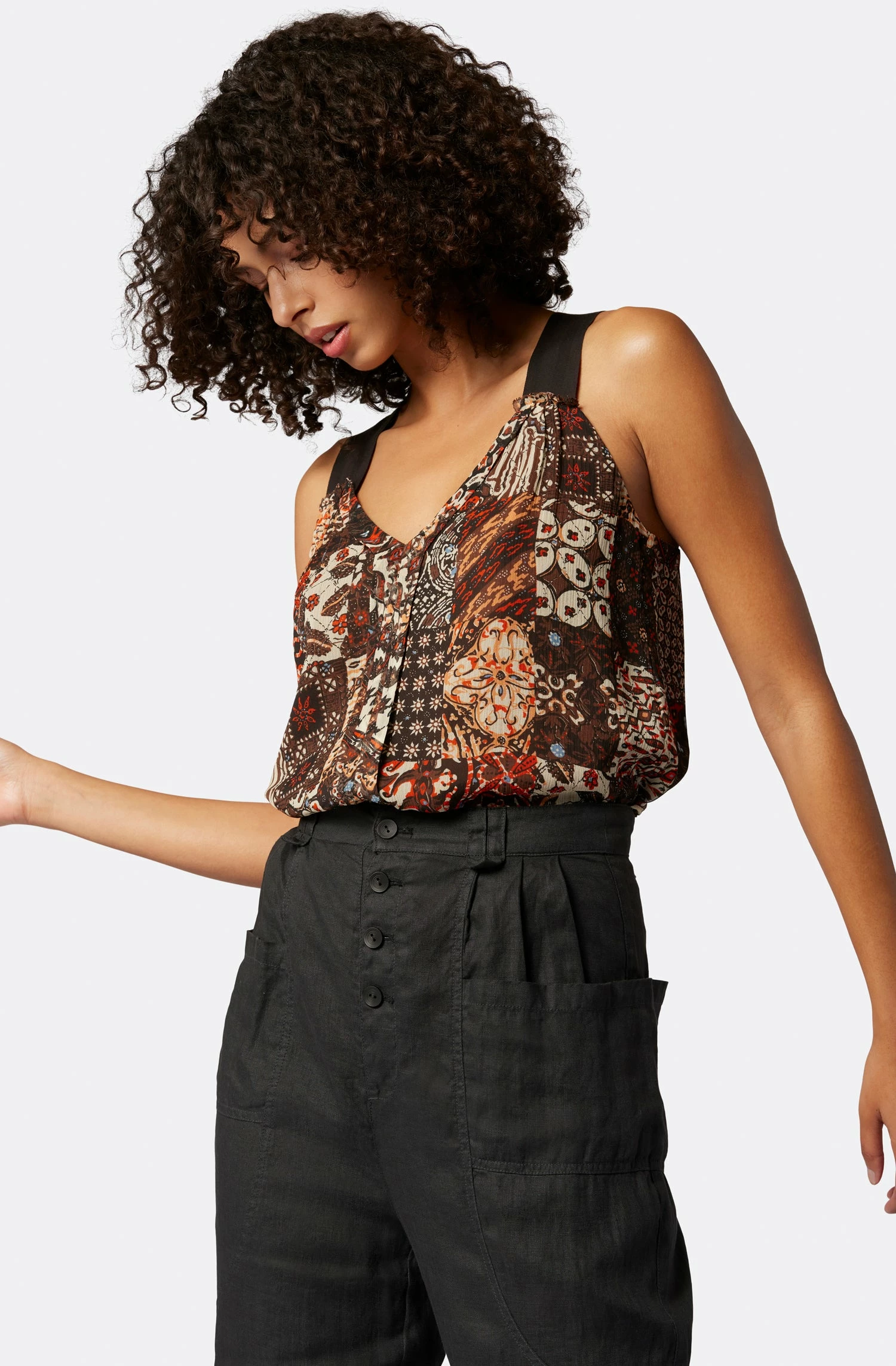 Joie Pri Sleeveless Silk Top 1 Joie Pri Sleeveless Silk Top