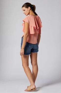Joie Lennon Short Sleeve Top -Joie Shop T0182F7881 CHAZ 2