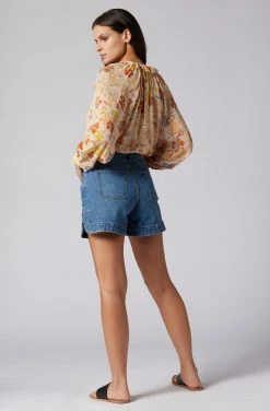 Joie Daisy Long Sleeve Silk Top -Joie Shop T0238A0007 ABFM 2