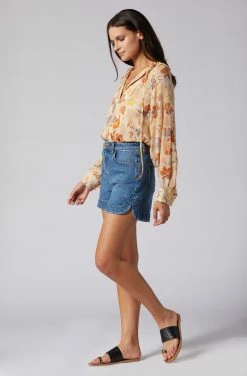 Joie Daisy Long Sleeve Silk Top -Joie Shop T0238A0007 ABFM 3