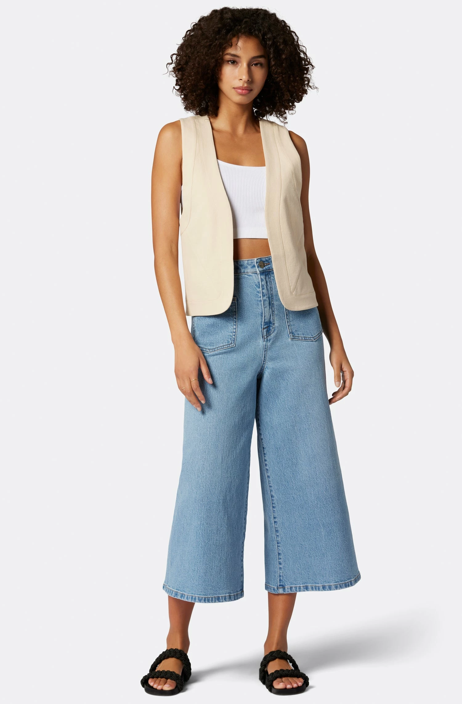 Joie Raine Sleeveless Cotton Vest 2 Joie Raine Sleeveless Cotton Vest - Image 2