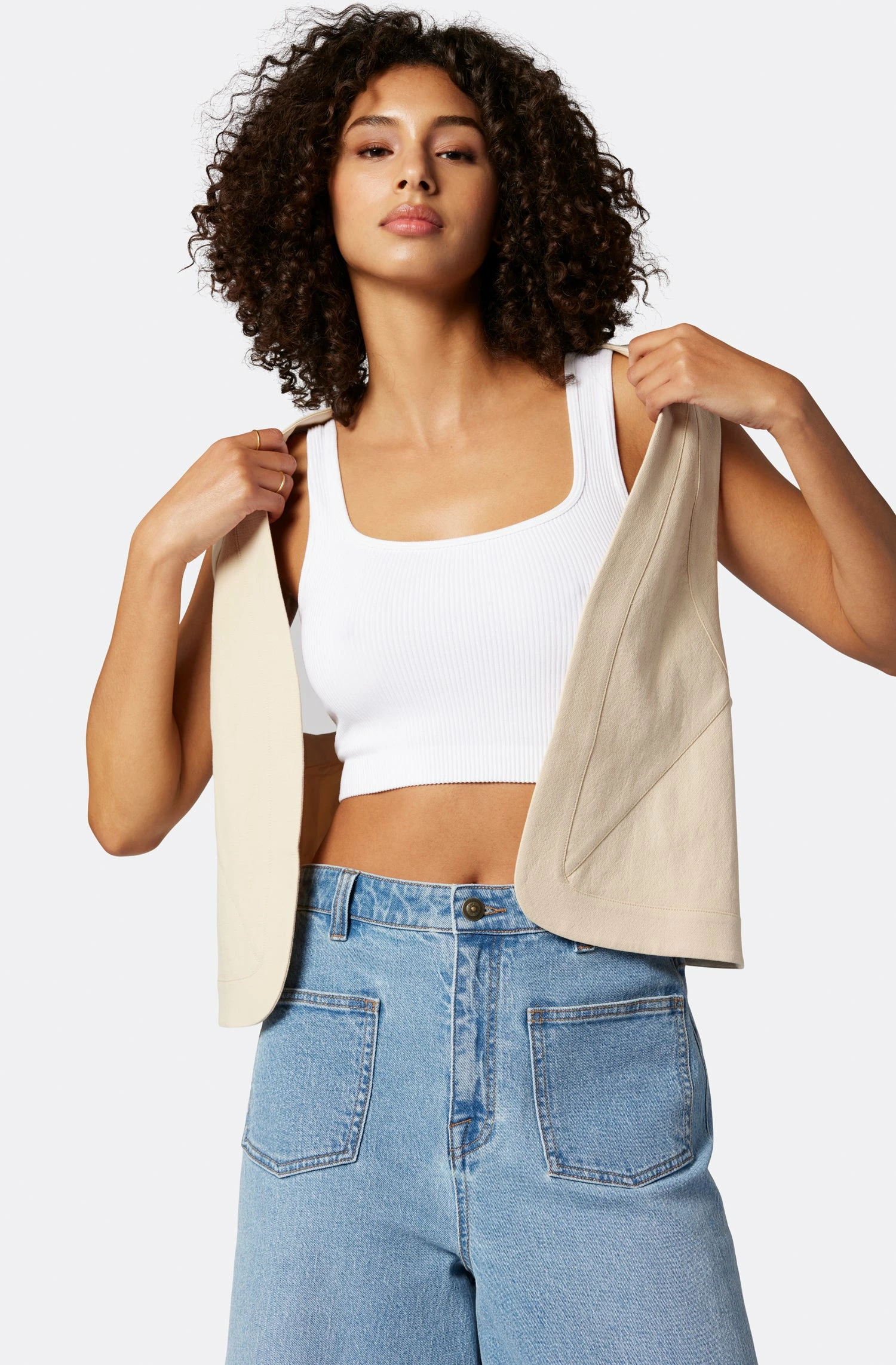 Joie Raine Sleeveless Cotton Vest 1 Joie Raine Sleeveless Cotton Vest