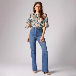 Joie Foster Short Sleeve Silk Top -Joie Shop T0301A0053 TFTM 1 DPA