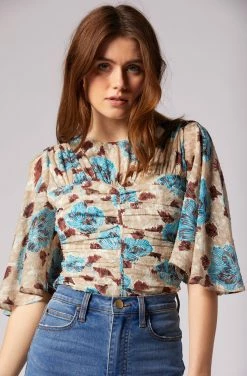 Joie Foster Short Sleeve Silk Top