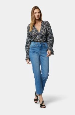 Joie Cecarina Long Sleeve Cotton Top -Joie Shop T5051XA09314 NVBM 1