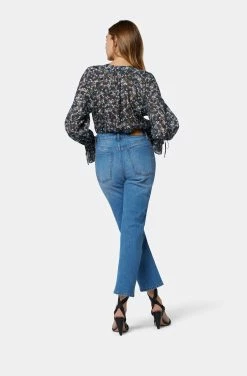 Joie Cecarina Long Sleeve Cotton Top -Joie Shop T5051XA09314 NVBM 5