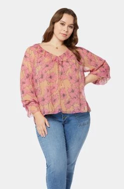 Joie Vernon Long Sleeve Silk Top -Joie Shop T5366X09315 SRMM 2