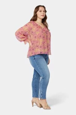 Joie Vernon Long Sleeve Silk Top -Joie Shop T5366X09315 SRMM 3