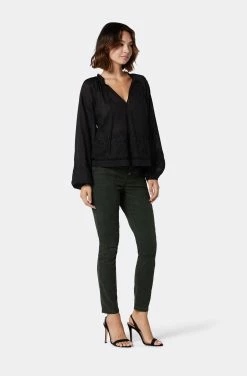 Joie Ogdine Long Sleeve Cotton Top -Joie Shop TP050558903 CAV 4