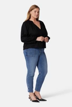 Joie Ogdine Long Sleeve Cotton Top -Joie Shop TP05055I8903 CAV 4