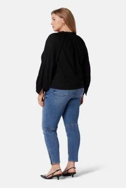 Joie Ogdine Long Sleeve Cotton Top -Joie Shop TP05055I8903 CAV 5