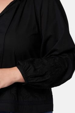 Joie Ogdine Long Sleeve Cotton Top -Joie Shop TP05055I8903 CAV 6