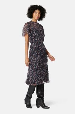 Joie Madison Short Sleeve Silk Top -Joie Shop TP051649127 CAVM 4