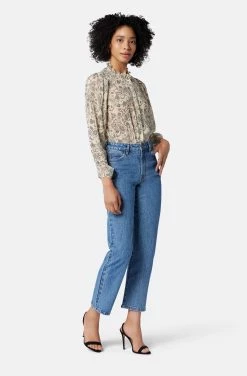 Joie Delancey Long Sleeve Silk Top -Joie Shop TP051669133 BSNM 4