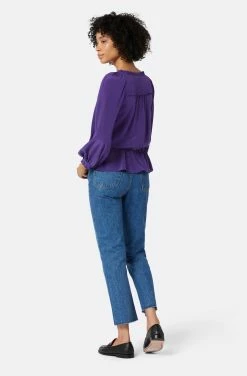 Joie Asseline Long Sleeve Silk Top -Joie Shop TP053557881 ACAI 5
