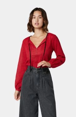 Joie Assouel Long Sleeve Cotton Top