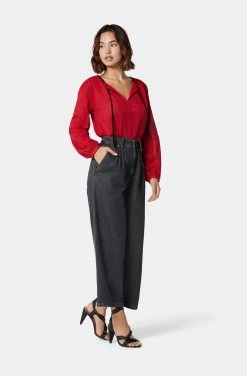 Joie Assouel Long Sleeve Cotton Top -Joie Shop TP053639134 TPLP 4