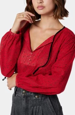 Joie Assouel Long Sleeve Cotton Top -Joie Shop TP053639134 TPLP 6