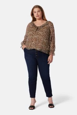 Joie Veron Long Sleeve Silk Top -Joie Shop TP05366I9137 BSNM 1