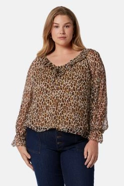 Joie Veron Long Sleeve Silk Top -Joie Shop TP05366I9137 BSNM 2