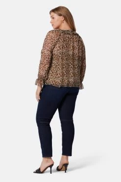 Joie Veron Long Sleeve Silk Top -Joie Shop TP05366I9137 BSNM 5