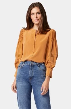 Joie Ivry Long Sleeve Silk Top