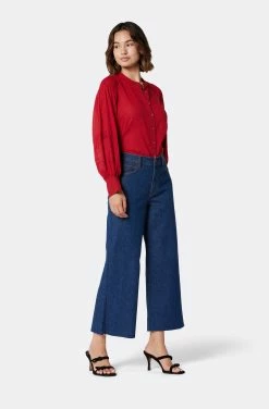 Joie Ivry Long Sleeve Cotton Top -Joie Shop TP053699134 TPLP 4